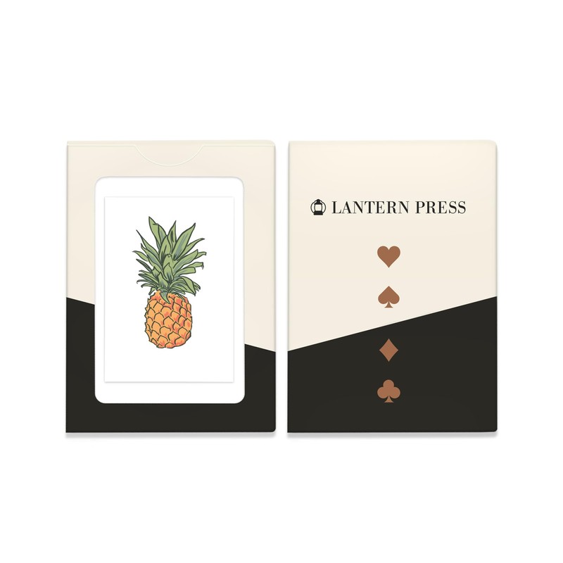 Lantern Press Pineapple, Icon (52 Playing Cards, Poker Size Card