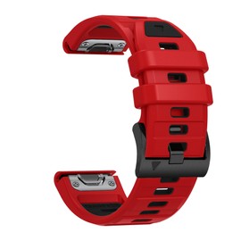 BEFIA 22mm Watch Band for Garmin fenix 8 47mm 5 6 fenix 7 sapphire solar band Quick Fit 22 Watch Bands for Garmin Watch Forerunner 965 955 epix gen 2 47mm Strap Comfort for Men Women Red Black