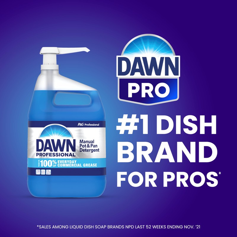 Dawn Professional Pot and Pan Detergent, Regular Scent, 3.8l (Case