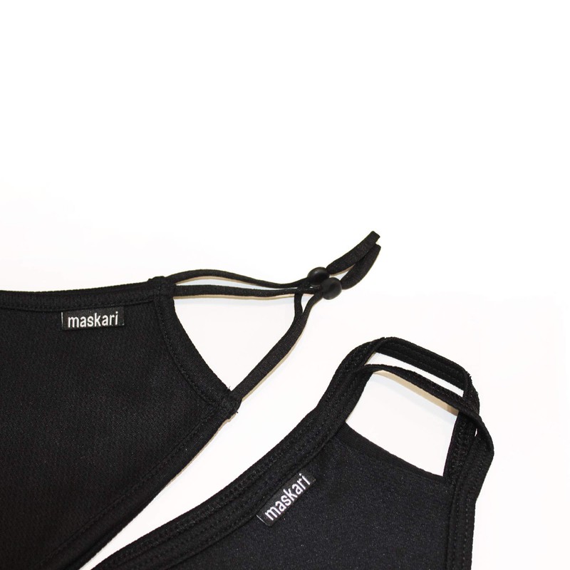 Black Reusable Face Mask | Washable | 3 Layer Face