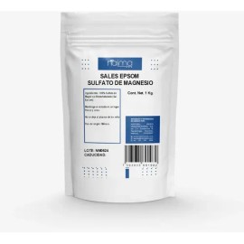 Sal Epsom Sulfato De Magnesio 1 Kilo                                                                                                                  