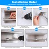 Double Toilet Paper Holder with Shelf, Wall Mount Tissue Roll