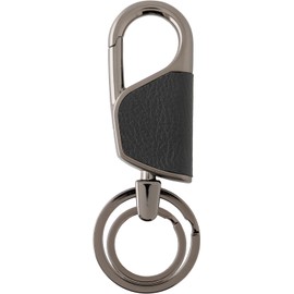 [Slip On] Key Ring (Carabiner Key Ring, ZHK-2201, Black, Round)