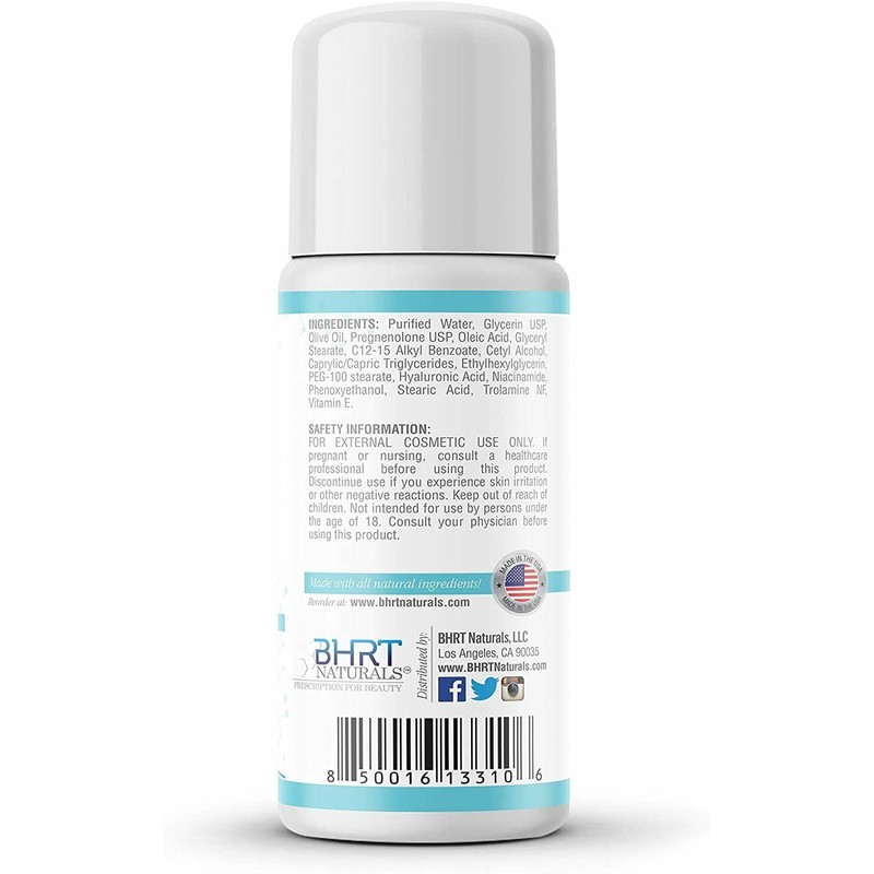 BHRT Naturals Pregnenolone Cream Supplement 25mg - Natural Bio-Identical Pregnenolone