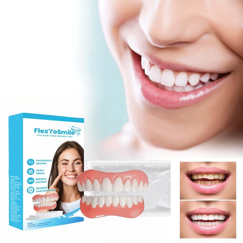 Denture Reline Kit,Soft Denture Reline Kit,Soft Dentures False Teeth Set,Fake