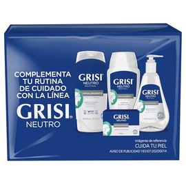 GRISI, Cuadripack Jabón Neutro | Limpia y suaviza la piel | Pack de 4 barras de 150 gr c/una.