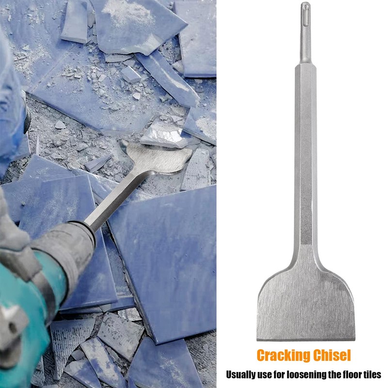 HPMAISON Chisel SDS Plus, 280mm*75mm SDS-Plus Wide Flat Chisels, Hammer