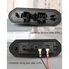 Sliding Door Connector Plate Wiring Set, Door Lock Contact Sensor