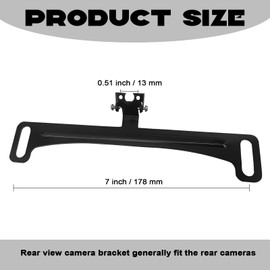 NTNEV Car Rear View Camera License Plate Bracket, Car Dash Cam Mirror Camera Kit Rearview Camera Mount, Installation Holder for Backup Camera Reverse Camera