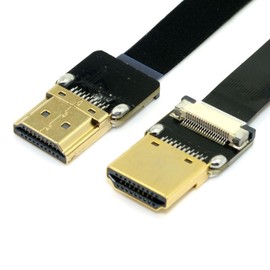 chenyang CYFPV HDMI Type A Male to Male HDTV FPC Flat Cable for FPV HDTV Multicopter Aerial Photography 0.2 m