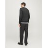 JACK & JONES Mens Basic Knit Sweater - Dark Grey