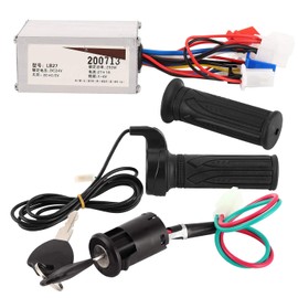 Controlador para Patinete Eléctrico de 24 V Y 250 W - Compatible con Motores sin Escobillas Acelerador de Puño Universal Kit de Repuesto para Patinetes de Dos Ruedas