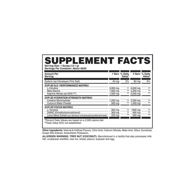 Evogen Evp 3d 40 Servicios Sabor Victory Punch