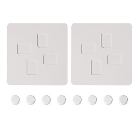 PinQiongZhe Nano SIM Card Adapter Large Card Plate for 4 Nano Cards PVC Recovery Card Plate Portable Converter 2pcs