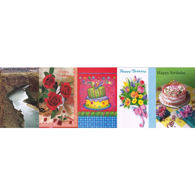 Assorted Birthday Greeting Cards 30 Pack