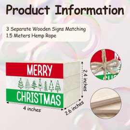 Christmas Decorative Book Stack for Farmhouse, Christmas Tree Tiered Tray Decor, Winter Stacked Books Set, Merry Christmas Wooden Book Decor for Home Office Bedroom Table Shelf -45