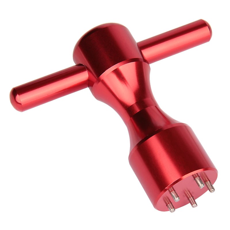 NA 1pc Red 5-Prong Golf Weight Wrench Tool Compatible with