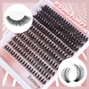 Eyelash Extensions Set, Artificial Eyelashes, Natural DIY Eyelash Extension Cluster
