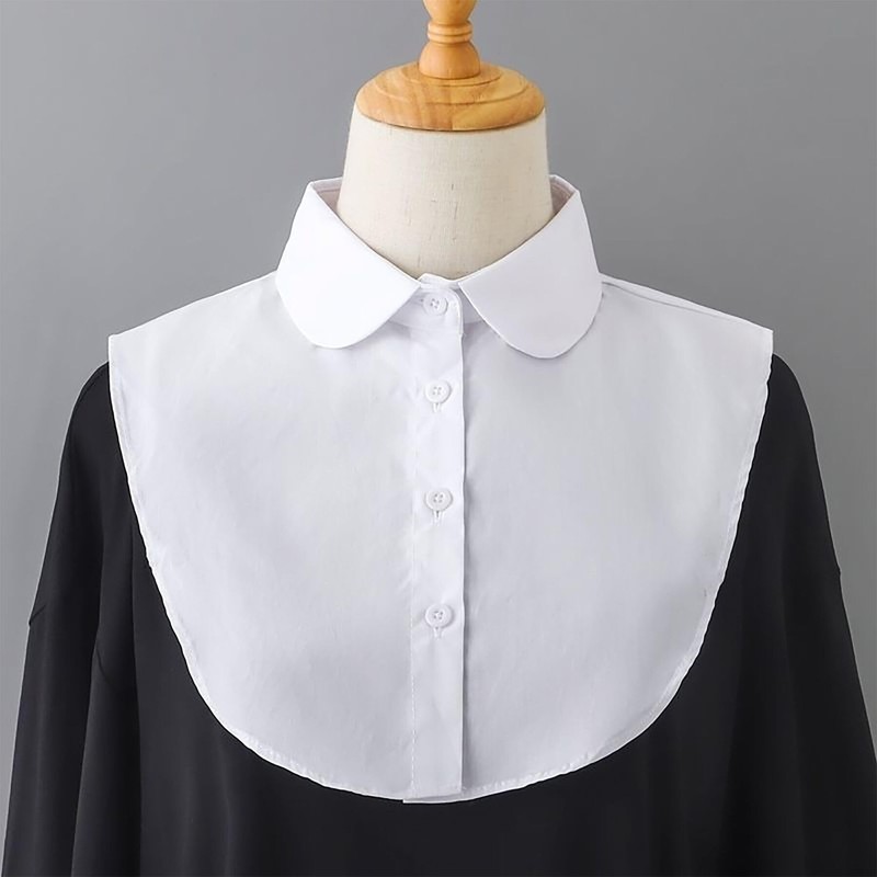 3 Packs Cotton Fake Collar Detachable Dickey Collar Blouse Half