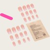 24 Pcs French False Nails, Full Cover False Soft Nails