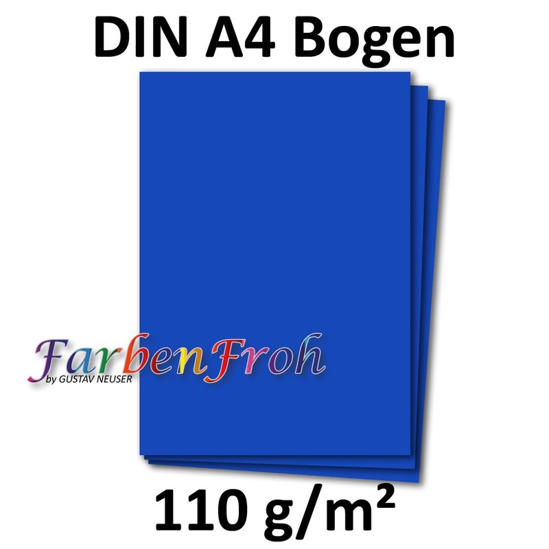 DIN A4 Writing Paper, Plano Sheet Craft Paper, 110 g/m²,