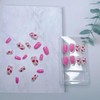 Short Press on Nails Oval False Nails Red Love Press