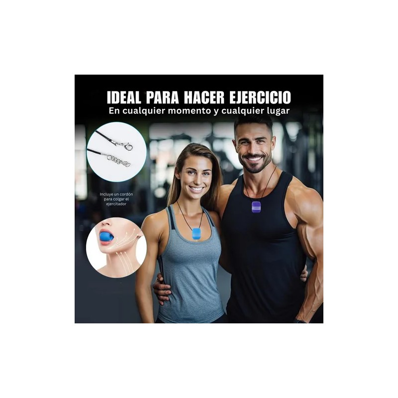 Ejercitador Mandibular Pelota Silicona Cara Cuello Set 3pz F