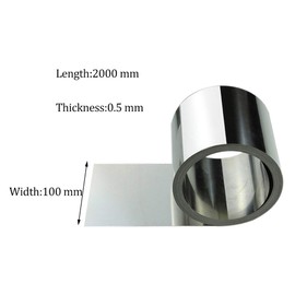 WANGZHENG Aluminium Foil Aluminium Tape Sheet Roll for Craft Material Metal Processing 2000 mm x 100 mm x 0.5 mm
