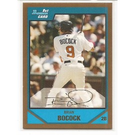 Brian Bocock 2007 Bowman Draft Future's Game Prospects Gold Card #BDPP91