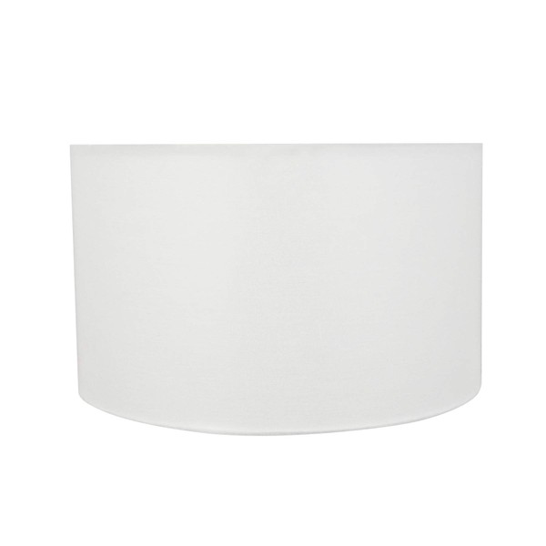 Aspen Creative 58326 Transitional Drum (Cylinder) Shape UNO Construction Lamp Shade in Off White, 17" Wide (17" x 17" x 10")