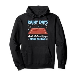 Gloomy Moody Weather Rug Stains Household Stress Relief Pullover Hoodie