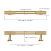 Asidrama 10 Pack 3.75 Inch(96mm) Champagne Bronze Cabinet pulls Kitchen