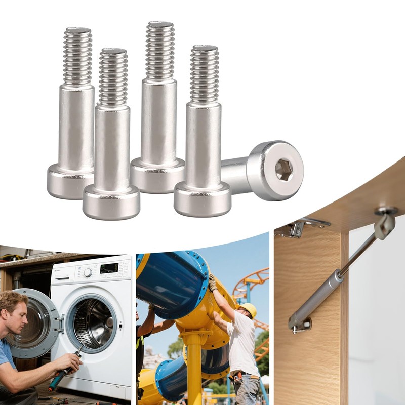 5 PCS 8*M6*6 Hex Socket Shoulder Bolt, Metric Machine Hex