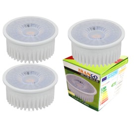 Trango Pack of 3 MOCWSD-3 5 Watt 3 Levels Dimmable LED Module 6000 K Daylight White (Cool White) for Replacing GU10 & MR16 Halogen Bulbs Recessed Ceiling Spotlight