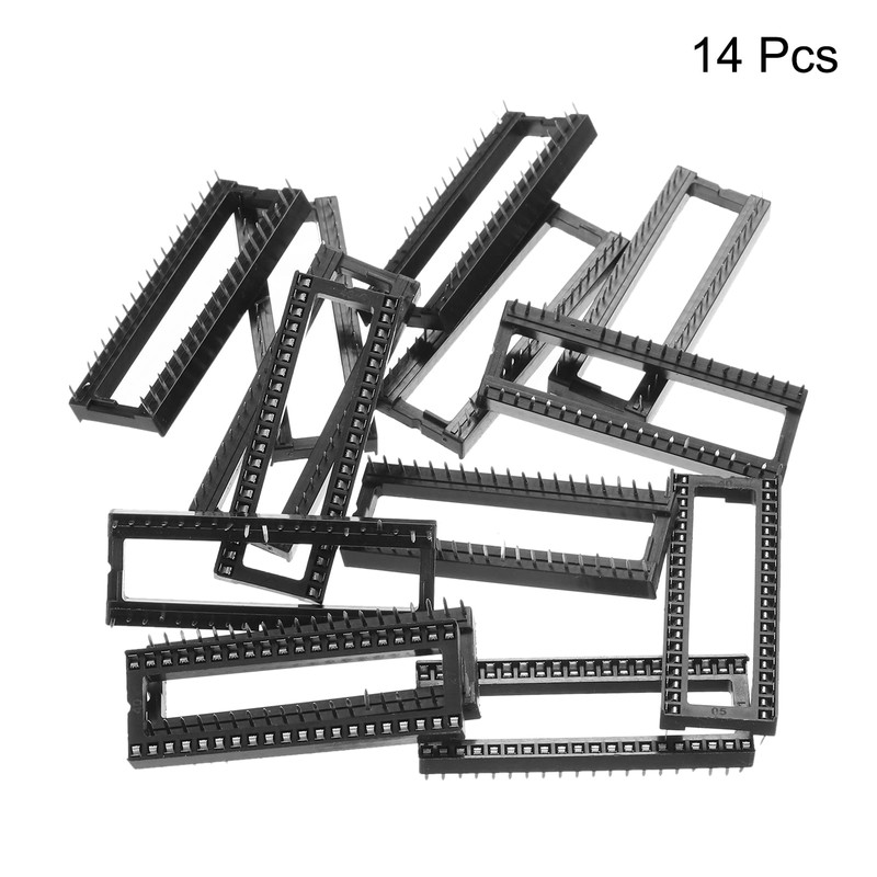 sourcing map 14Pcs DIP IC Chip Socket Adapter, 2.54mm Pitch