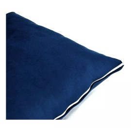 Vianney Funda Para Cojin Velvet Azul Con Cierre Vianney