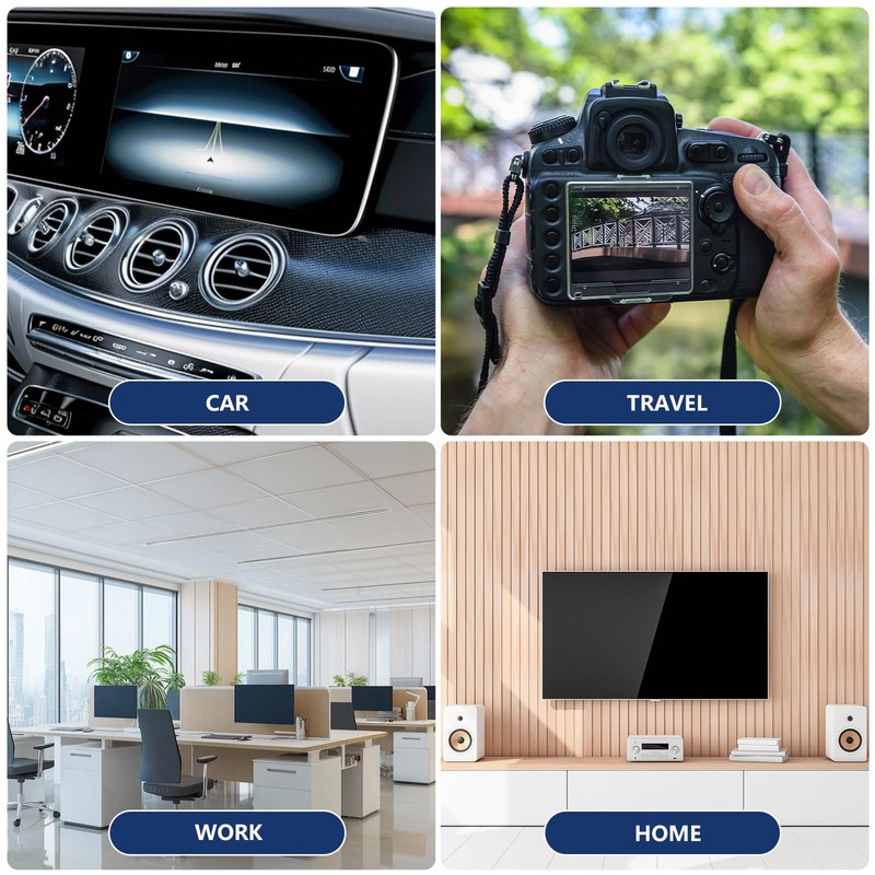 Romon Glasses Cleaning Cloths, Pack of 40 Microfibre Cleaning Cloths