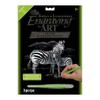 Silver Foil Engraving Art Kit 8"X10"-Zebras