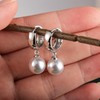 ASH'S CHOICE Silver 925 Earrings Pearls, 3 Pairs Sterling Silver