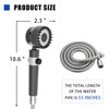 Handheld high-pressure shower head, with hose combination set, filter and