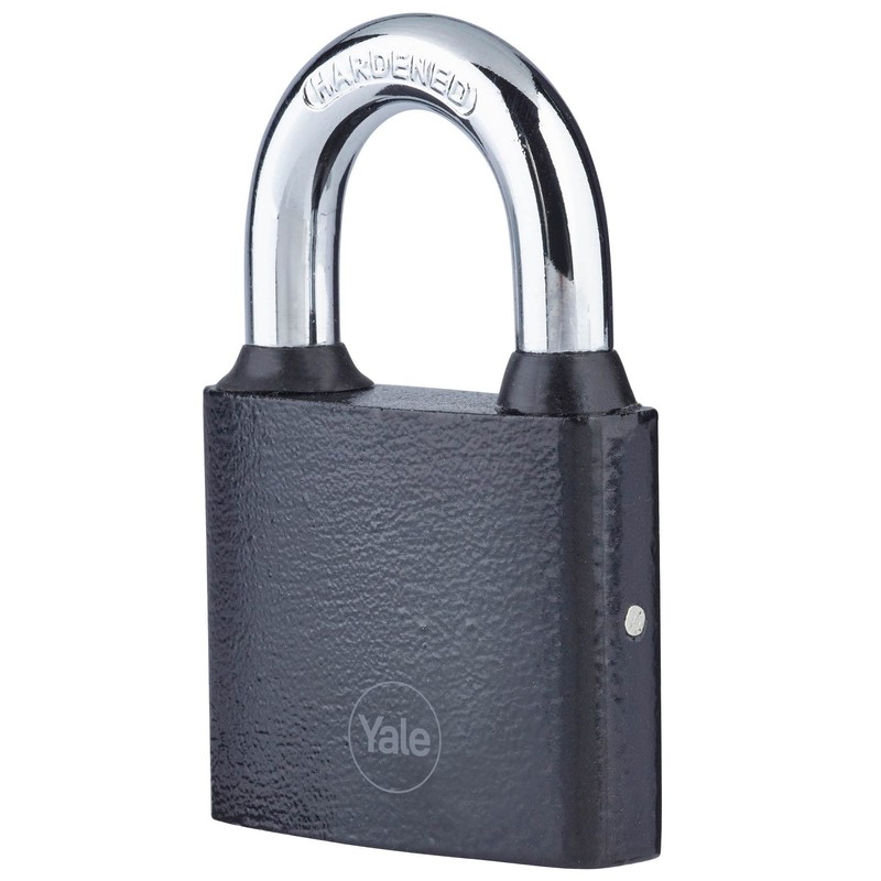 Yale Iron Padlock 60mm - Silver - Hardened Steel Shackle