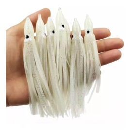Marce MX 20pcs Señuelo Pulpo Tentaculos Pesca Fluorescente Movimiento