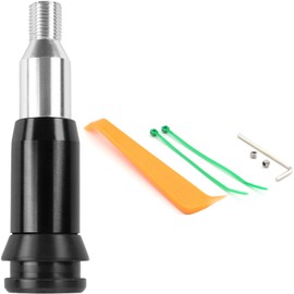 Shift Knob Universal M12 12mm Type Push Type Gear Shift Converter Shift Lever Car Shift Head Accessory Extension Converter Extension Rod Adapter Aluminum Alloy For Auto Car