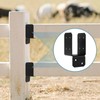 16pcs Black Caps Tie Bracket for 2x4 Post, Post Anchor