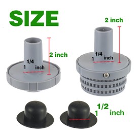 BOSHCHEN Pool Inlet Strainer Water Jet Connector Kits Compatible with Intex above Ground Pool Strainers Replacement Parts,includes Inlet Nozzle,Outlet Strainer Grid,Hole Plug 1.25 Inch Fittings