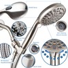 High Pressure Handheld Shower Head, 10-Setting Showerhead, 4.7”Detachable Showerhead Set