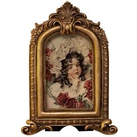 Photo Frame Antique Picture Frame Vintage Ornate Photo Frame Table Top Display and Wall Hanging Home Decor Old Fashioned Photo Gallery Art Decor Wall And Tabletop Picture Frame