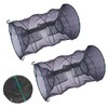 Kadryxon Pack of 2 Crab Trap Foldable Fish Trap for