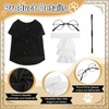 4 Pcs Judge Costume Set Include Dog Judge Robe Adjustable