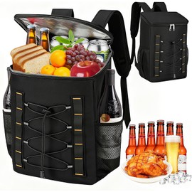 Hielera Mochila Portátil: Enfriadores de Mochila Térmica Aislada 27L Mochila Grande de Picnic y Viaje, a Prueba de Fugas e Impermeable, para Campismo, Playa, Almuerzo, Senderismo